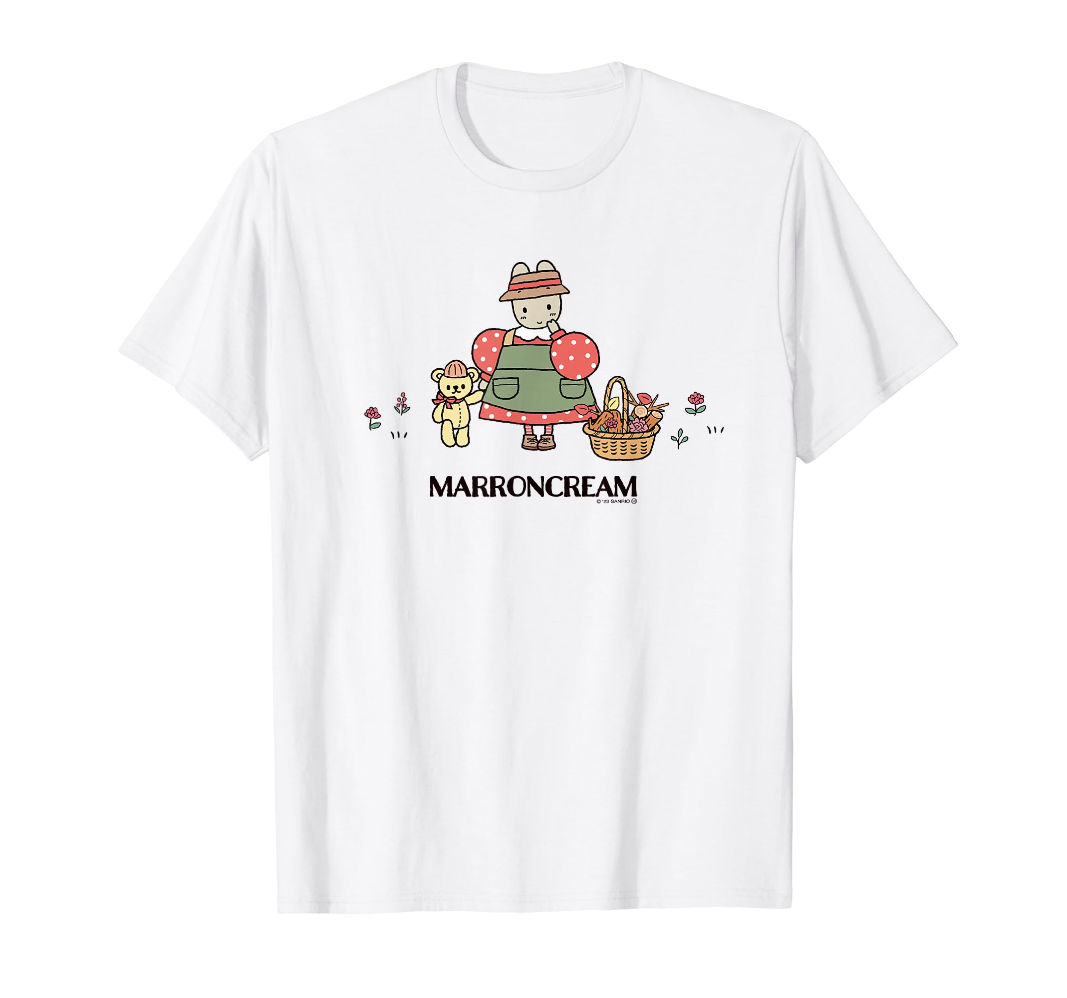 Amazon | マロンクリーム くまさんと一緒 Tシャツ | Tシャツ